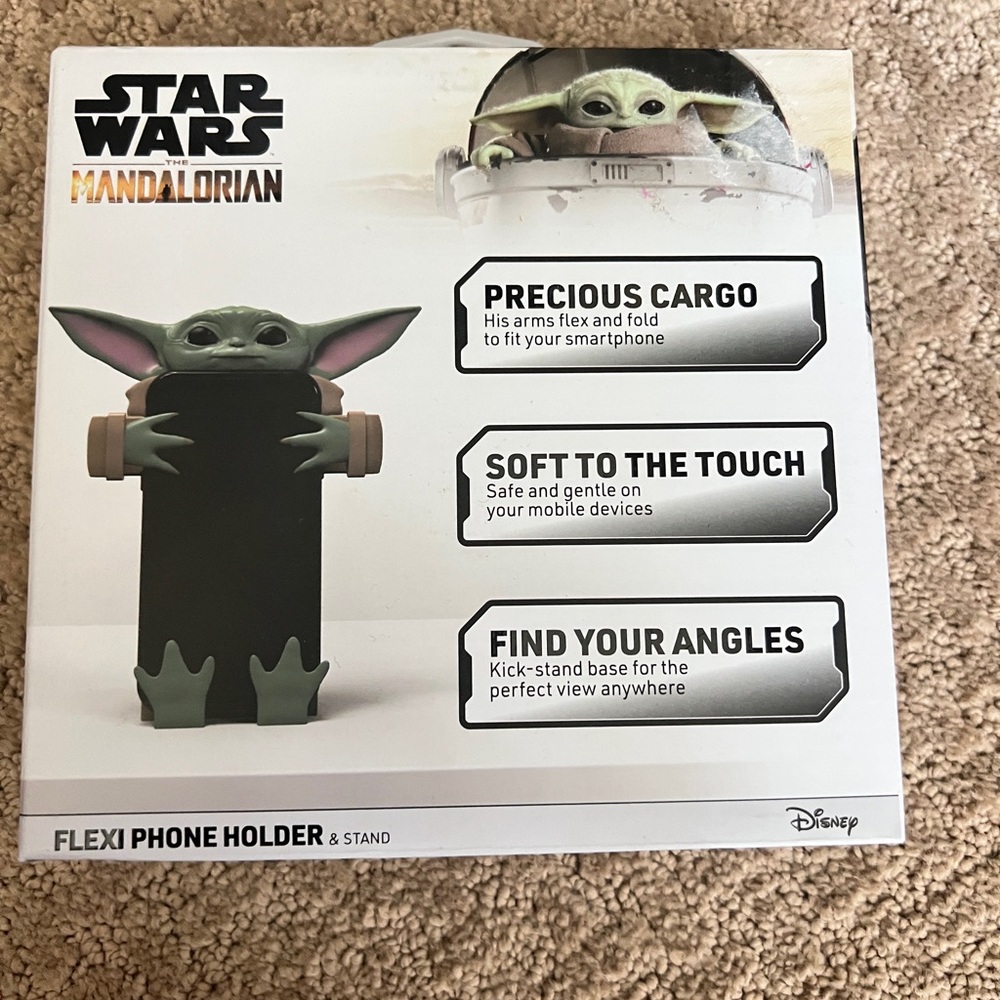 Disney Star Wars Mandalorian Phone Holder - Green and Black